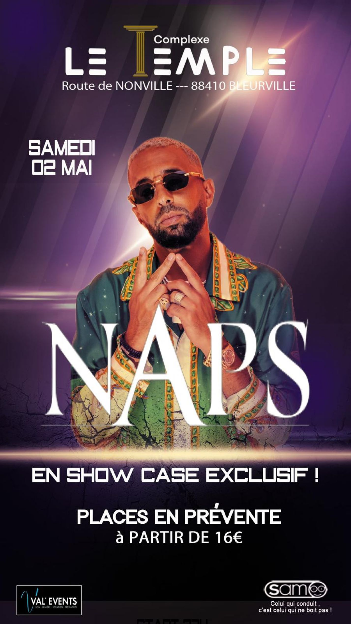 ANNONCE LÉGENDAIRE NAPS AU COMPLEXE LE TEMPLE – SHOWCASE EXCLUSIF